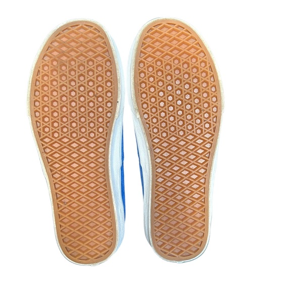 Vans Authentic Blue Pig Suede Skate Shoe Unisex M 7.5 W 9 - Picture 7 of 7